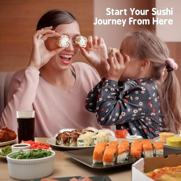 {NIB} 27-Piece Sushi Making Kit for Beginners Great Gift - Picture 3 of 8